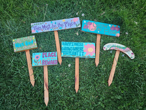 Upcycled Garden Signs