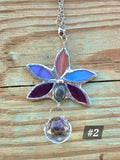 Glass and Labradorite Lotus Suncatcher