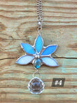 Glass and Labradorite Lotus Suncatcher