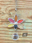 Glass and Labradorite Lotus Suncatcher