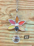 Glass and Labradorite Lotus Suncatcher