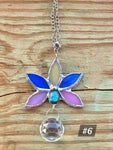 Glass and Labradorite Lotus Suncatcher