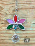 Glass and Labradorite Lotus Suncatcher