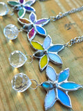Glass and Labradorite Lotus Suncatcher