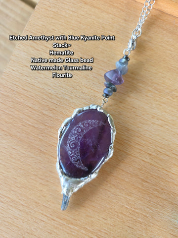 Etched Crystal Amulets