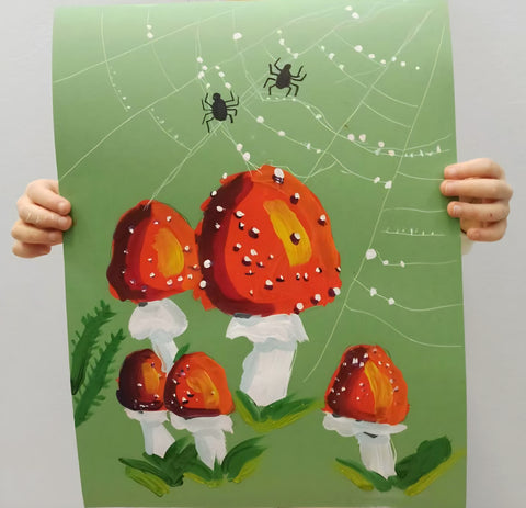 Fall Fungi Kids Painting Class 🍄