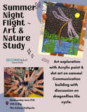 Summer Night Flight 🌕 Kids Art Class - June