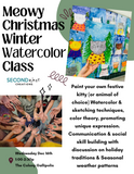 Winter Watercolor Kids Class ~December