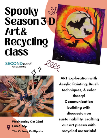 Spooky Season 3D Art & Recycling Class