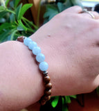 Aquamarine-March bracelet
